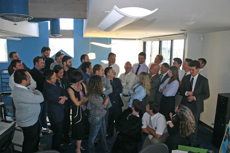 PINT team wearing ties