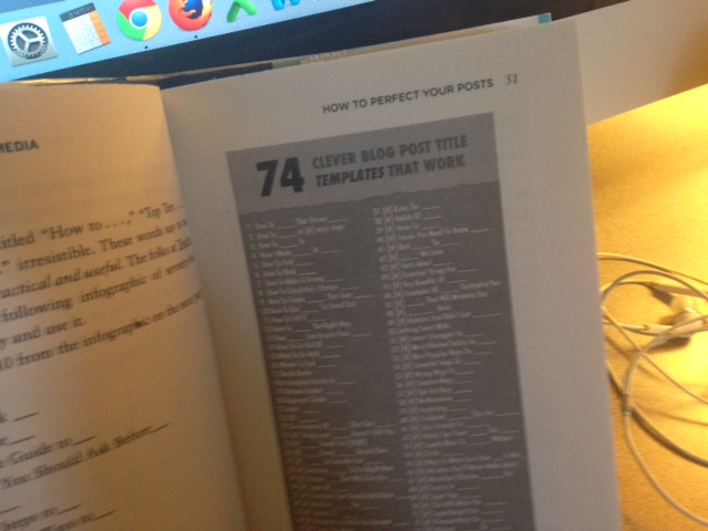 post title page in the book