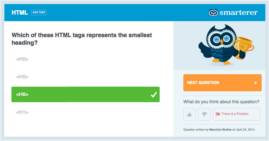smarterer screenshot