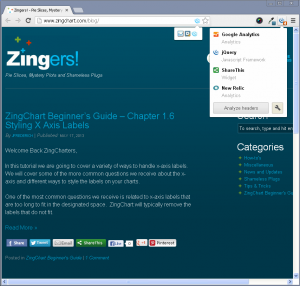 WordPress not detected on ZingChart blog