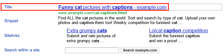 Screenshot of a google search.