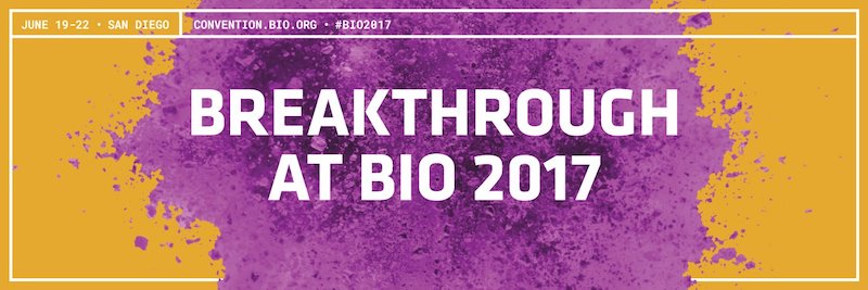 BIO17 Image that says Breakthrough at BIO2017