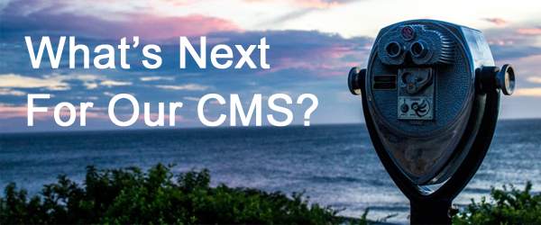 future web CMS developments - binoculars to see future
