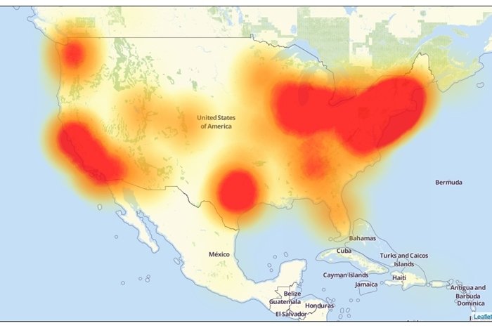 internet outage map